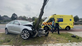 Auto botst tegen boom in Daarlerveen