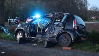 Ernstig ongeval Scandinavi&euml;-Route Denekamp, traumahelikopter ingezet
