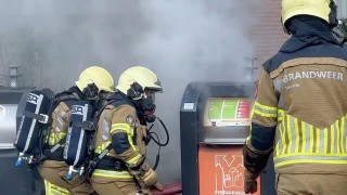 Brandweer rukt uit voor containerbrand in Oldenzaal