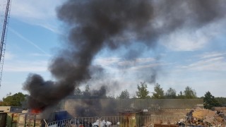 Rookontwikkeling bij containerbrand in Tubbergen