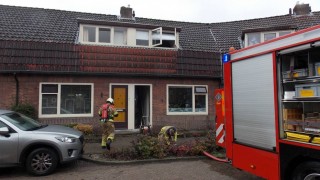 Brandweer rukt uit voor woningbrand in Enschede