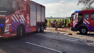 Automobilist met traumahelikopter naar ziekenhuis na ernstig ongeval op de N349 bij Albergen