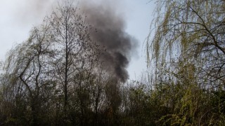 Rookontwikkeling bij brand in Den Ham