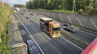 Verkeershinder door aanrijding op de A1 bij Hengelo