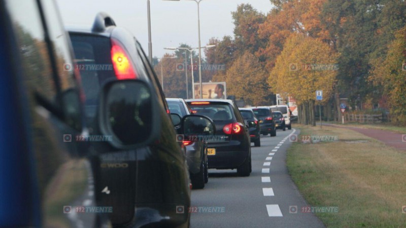 Verkeershinder door aanrijdingen op de A1 bij Hengelo